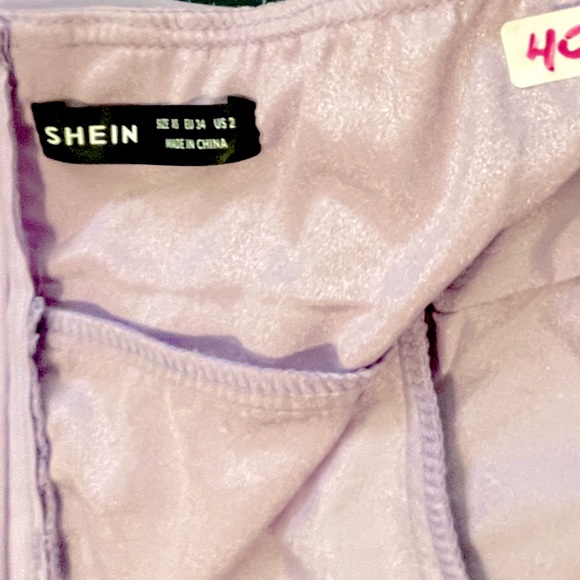 New NWOT Lavender size 2 flowy faux wrap  prom hoco dress Open to offers!!! - Picture 3 of 4